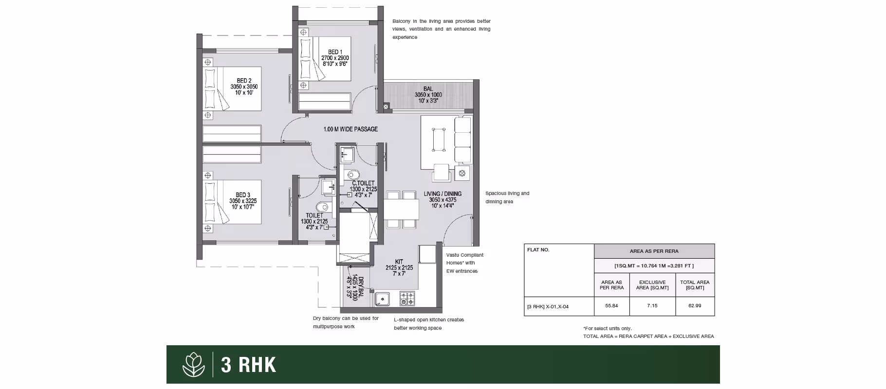 3 BHK Layout