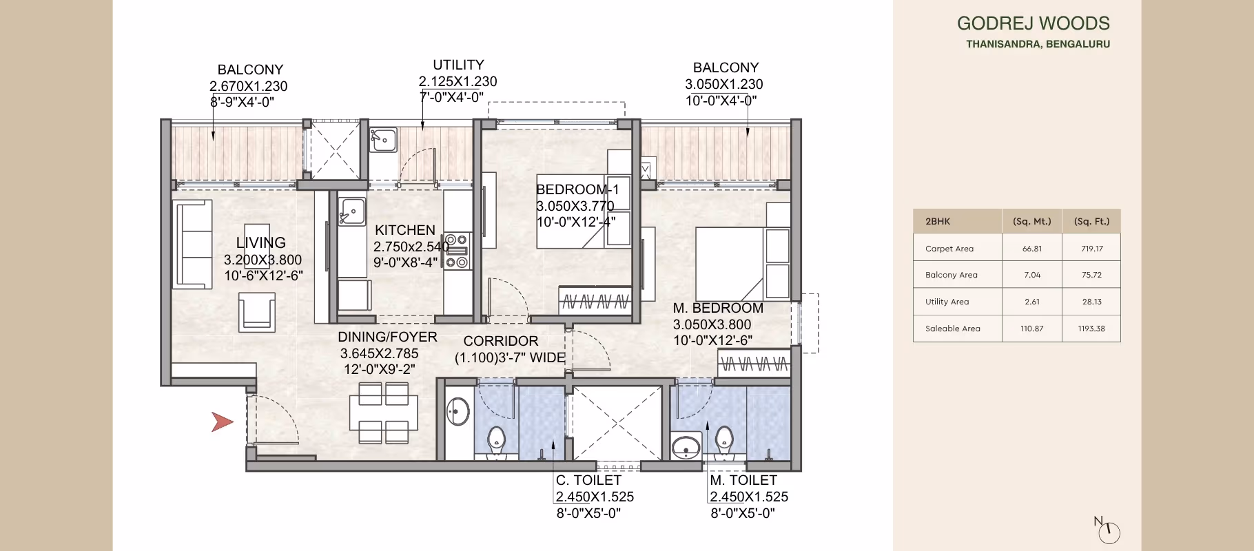 2 BHK Layout