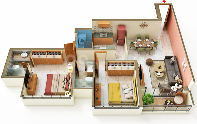 2 BHK Layout