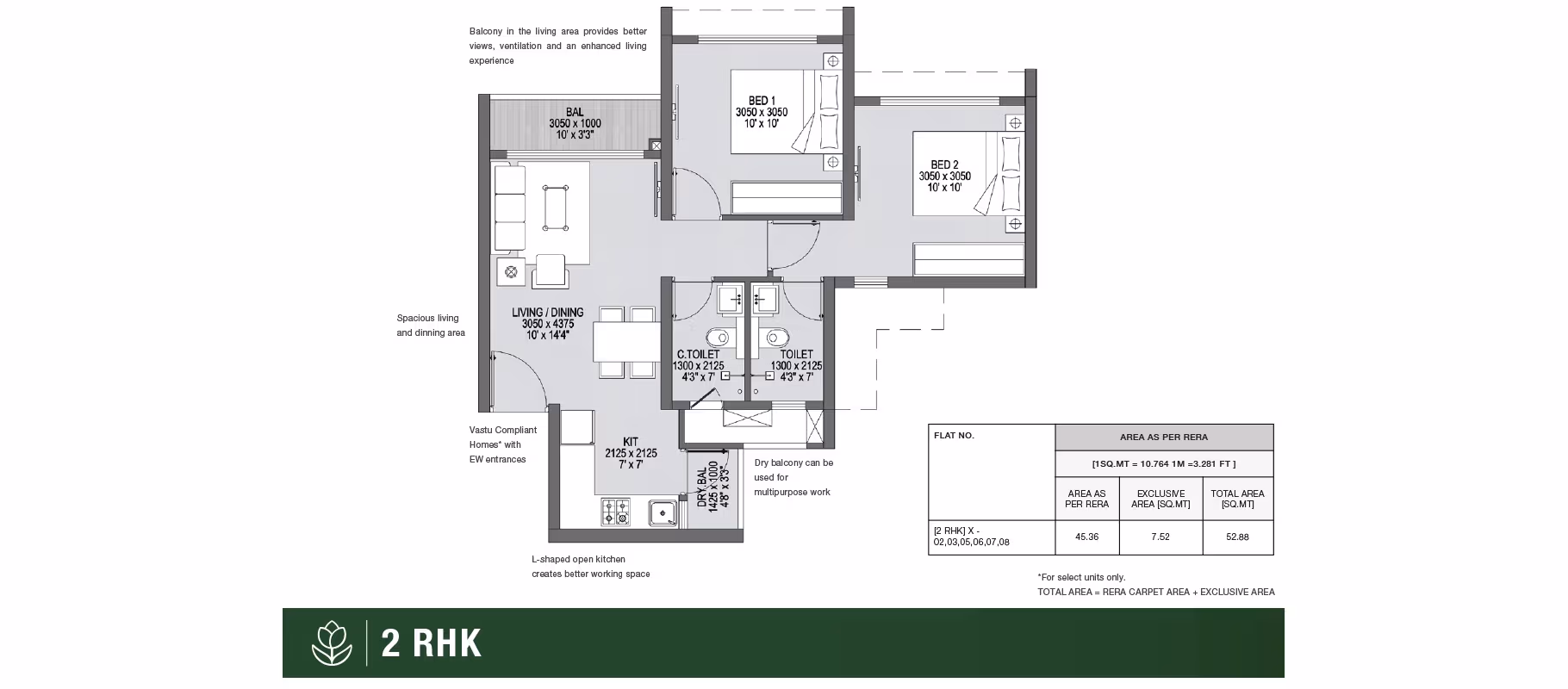 2 BHK Layout