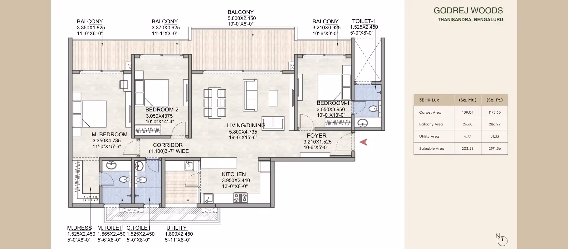 3 BHK Layout