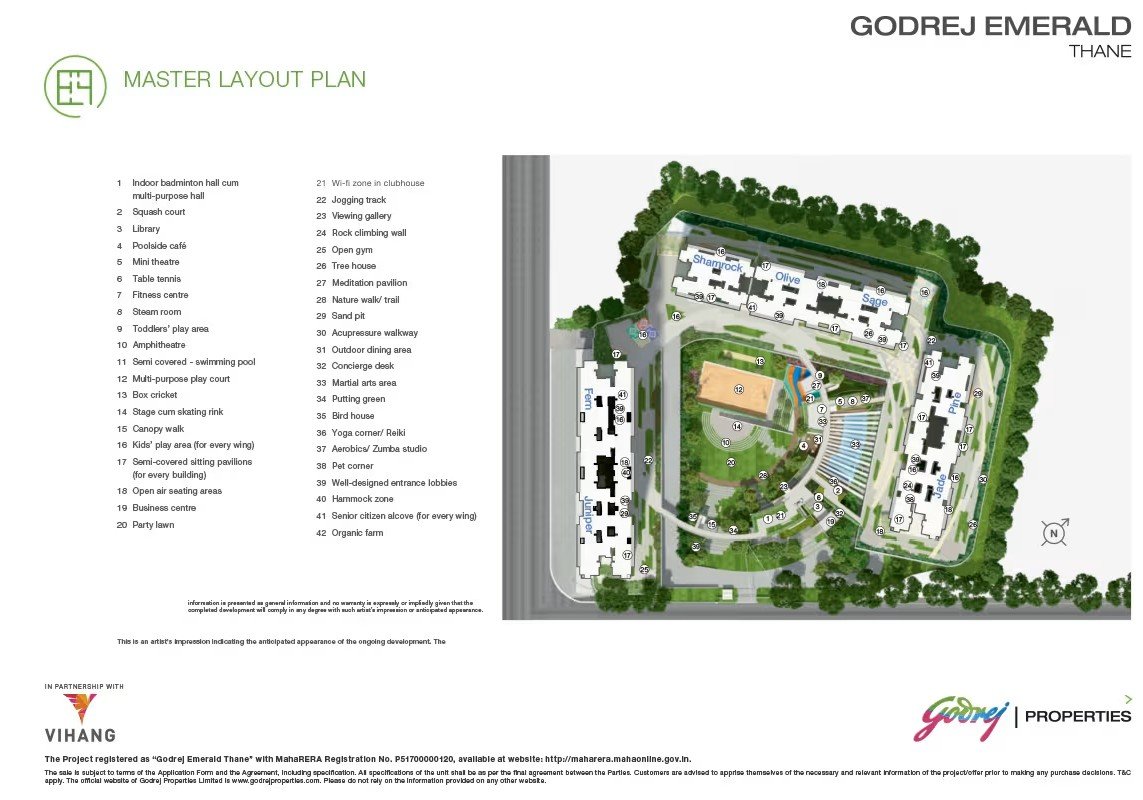 Godrej Emerald Thane, Mumbai Master Plan