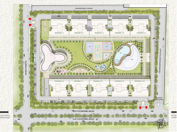 Gaur Aspire Centurian Park Greater Noida West Master Plan